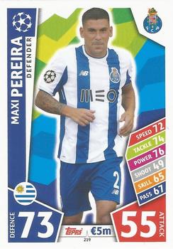 Maxi Pereira FC Porto 2017/18 Topps Match Attax CL #219