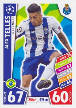 Alex Telles FC Porto 2017/18 Topps Match Attax CL #221