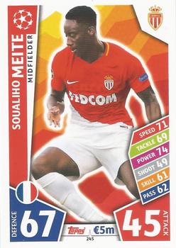 Soualiho Meite AS Monaco 2017/18 Topps Match Attax CL #245