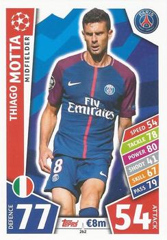 Thiago Motta Paris Saint-Germain 2017/18 Topps Match Attax CL #262