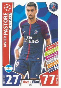 Javier Pastore Paris Saint-Germain 2017/18 Topps Match Attax CL #266
