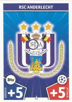 Club Badge RSC Anderlecht 2017/18 Topps Match Attax CL Club Badge #271