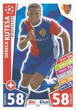 Dereck Kutesa FC Basel 2017/18 Topps Match Attax CL #317