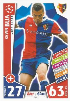 Kevin Bua FC Basel 2017/18 Topps Match Attax CL #322