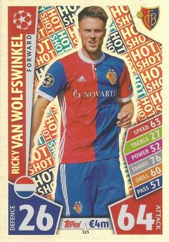 Ricky van Wolfswinkel FC Basel 2017/18 Topps Match Attax CL Hot Shot #323