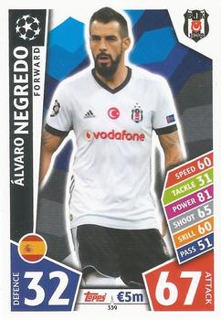 Alvaro Negredo Besiktas JK 2017/18 Topps Match Attax CL #339