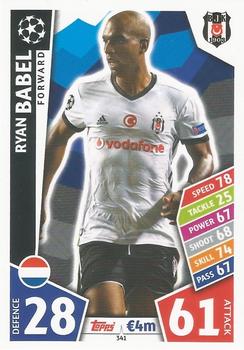 Ryan Babel Besiktas JK 2017/18 Topps Match Attax CL #341