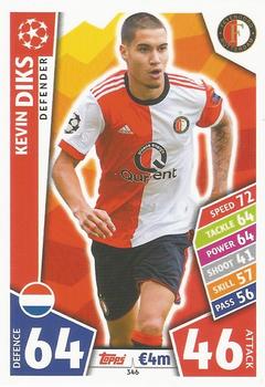 Kevin Diks Feyenoord 2017/18 Topps Match Attax CL #346