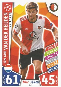 Jan-Arie van der Heijden Feyenoord 2017/18 Topps Match Attax CL #349