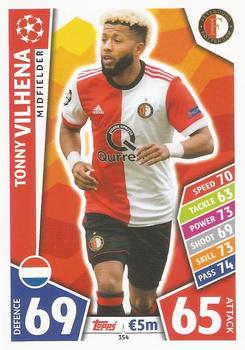 Tonny Vilhena Feyenoord 2017/18 Topps Match Attax CL #354