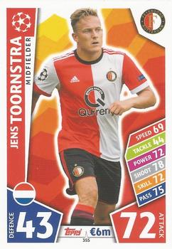 Jens Toornstra Feyenoord 2017/18 Topps Match Attax CL #355