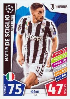 Mattia De Sciglio Juventus FC 2017/18 Topps Match Attax CL #368