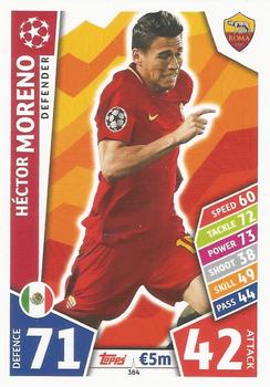 Hector Moreno AS Roma 2017/18 Topps Match Attax CL #384