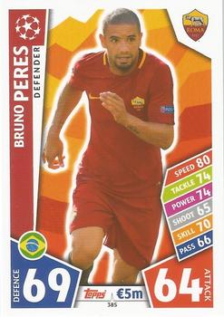 Bruno Peres AS Roma 2017/18 Topps Match Attax CL #385