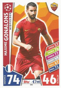 Maxime Gonalons AS Roma 2017/18 Topps Match Attax CL #390