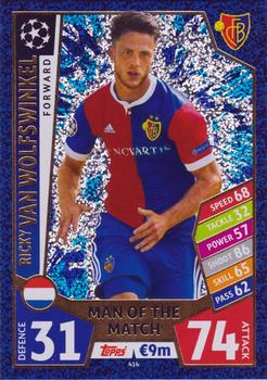 Ricky van Wolfswinkel FC Basel 2017/18 Topps Match Attax CL Man of the Match #414