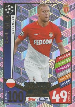 Kamil Glik AS Monaco 2017/18 Topps Match Attax CL UCL 100 Club XI #423