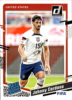 Johnny Cardoso USA Panini Donruss Soccer 2023/24 Rated Rookies #180