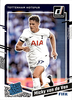 Micky van de Ven Tottenham Hotspur Panini Donruss Soccer 2023/24 Rated Rookies #181