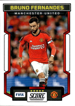 Bruno Fernandes Manchester United Panini Score FIFA Soccer 2023/24 #162