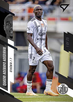 Quadri Adebayo Adediran Ceske Budejovice SportZoo FORTUNA:LIGA 2023/24 1. serie Black /25 #124