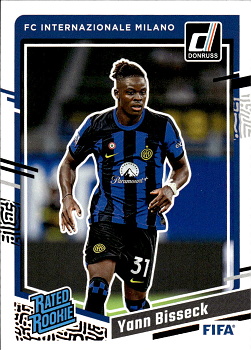 Yann Bisseck Internazionale Milano Panini Donruss Soccer 2023/24 Rated Rookies #185