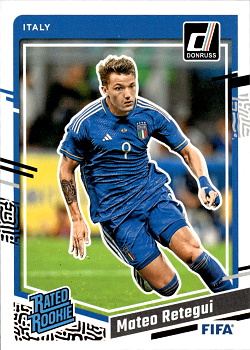 Mateo Retegui Italy Panini Donruss Soccer 2023/24 Rated Rookies #187