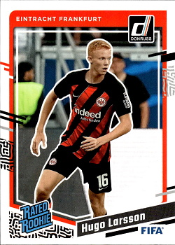 Hugo Larsson Eintracht Frankfurt Panini Donruss Soccer 2023/24 Rated Rookies #188