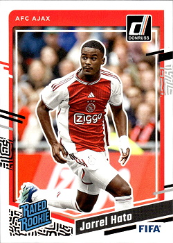 Jorrel Hato AFC Ajax Panini Donruss Soccer 2023/24 Rated Rookies #189