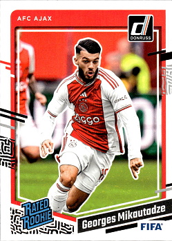 Georges Mikautadze AFC Ajax Panini Donruss Soccer 2023/24 Rated Rookies #191