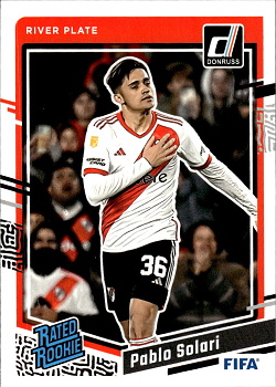 Pablo Solari River Plate Panini Donruss Soccer 2023/24 Rated Rookies #192