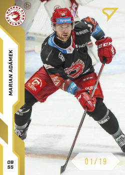 Marian Adamek Trinec Tipsport ELH 2022/23 SportZoo 1. serie Gold /19 #3