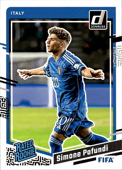 Simone Pafundi Italy Panini Donruss Soccer 2023/24 Rated Rookies #198
