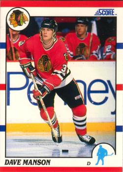 Dave Manson Chicago Blackhawks Score 1990/91 American #193