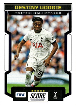 Destiny Udogie Tottenham Hotspur Panini Score FIFA Soccer 2023/24 #196