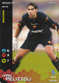 Ivan Pelizzoli AS Roma 2003/04 Seria A Wizards of the Coast #89