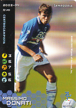 Massimo Donati Sampdoria 2003/04 Seria A Wizards of the Coast #94