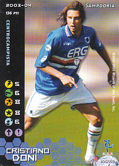 Cristiano Doni Sampdoria 2003/04 Seria A Wizards of the Coast #95