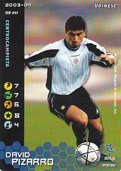 David Pizarro Udinese 2003/04 Seria A Wizards of the Coast #79