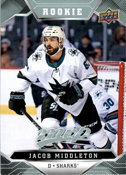 Jacob Middleton San Jose Sharks Upper Deck MVP 2019/20 #225