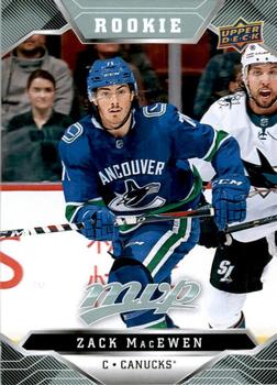 Zack MacEwen Vancouver Canucks Upper Deck MVP 2019/20 #246