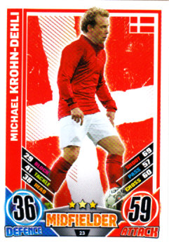Michael Krohn-Dehli Denmark EURO 2012 Match Attax #23