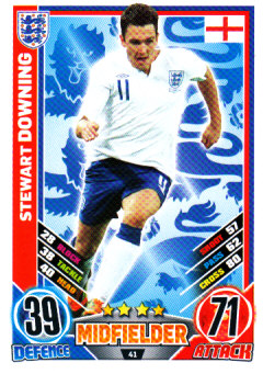 Stewart Downing England EURO 2012 Match Attax #41