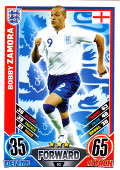 Bobby Zamora England EURO 2012 Match Attax #52