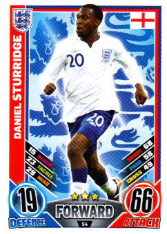 Daniel Sturridge England EURO 2012 Match Attax #54