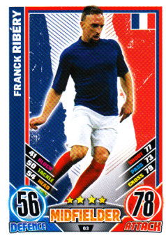 Franck Ribery France EURO 2012 Match Attax #63