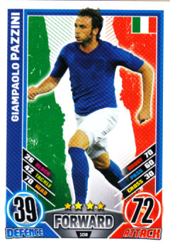 Giampaolo Pazzini Italy EURO 2012 Match Attax #108