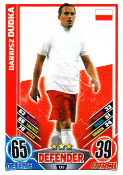 Dariusz Dudka Poland EURO 2012 Match Attax #113