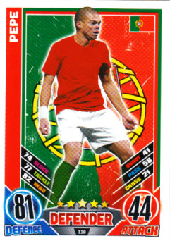 Pepe Portugal EURO 2012 Match Attax #118