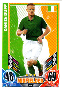 Damien Duff Republic Of Ireland EURO 2012 Match Attax #138